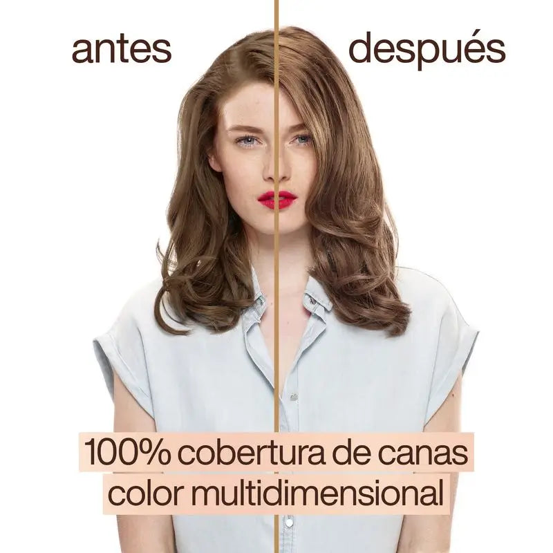 Garnier Good Coloration permanente sans ammoniaque, 90% d'origine naturelle Teinte 7.12 Café Latte Blonde.