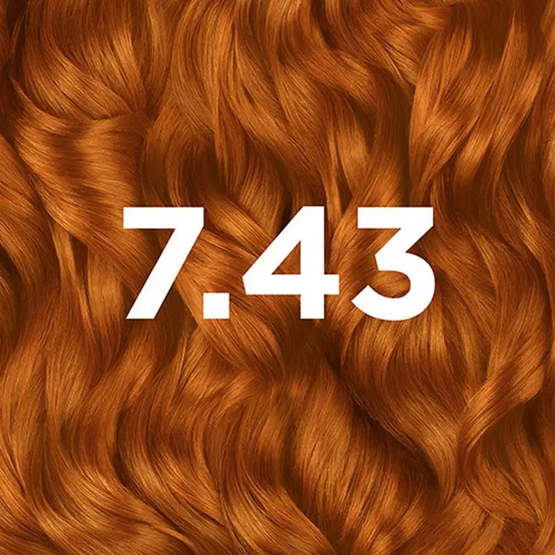 Garnier Good Permanent Colouring Sans ammoniaque, 90% d'origine naturelle Teinte 7.43 Turmeric Copper.