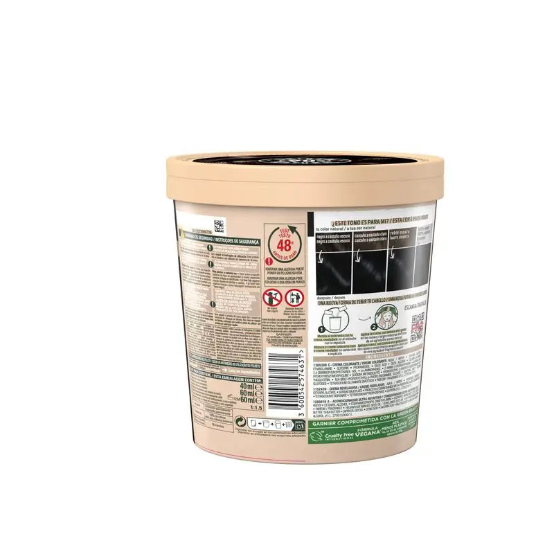 Garnier Good Coloration permanente sans ammoniaque, 90% d'origine naturelle Teinte 8.13 Dawn Beige