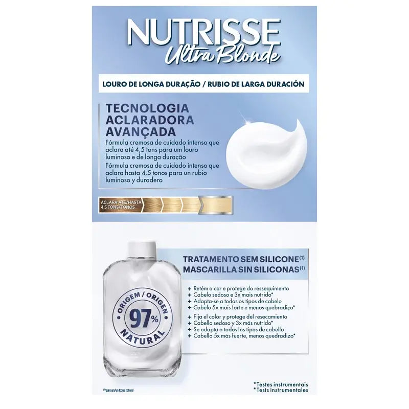 Garnier Nutrisse Lightening Platinum Blonde Ash No. 101 , 160 ml