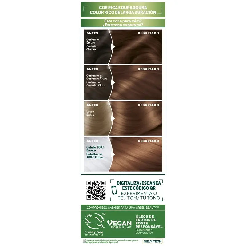 Garnier Nutrisse Permanent Colour Permanent Colour Chocolate Brown Shade 5,35 , 160 ml