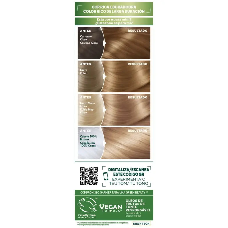 Garnier Nutrisse Golden Blonde Permanent Hair Color Shade 7,3 , 160 ml
