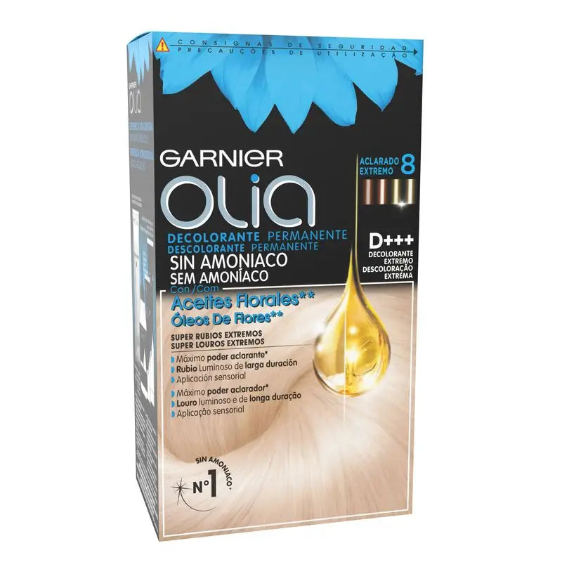 Garnier Olia colorant permanent sans ammoniaque avec huiles florales naturelles - colorant extrême D+++.