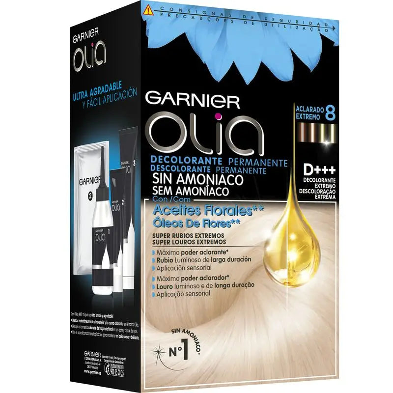 Garnier Olia colorant permanent sans ammoniaque avec huiles florales naturelles - colorant extrême D+++.