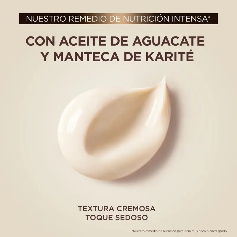 Garnier Original Remedies Crème à l'avocat et au beurre de karité pour cheveux indisciplinés et crépus 200 ml