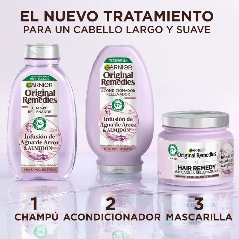 Garnier Original Remedies Rice Water & Starch Conditioner, 250 ml