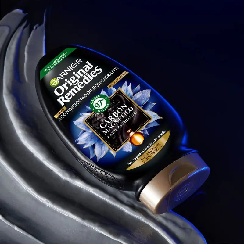 Garnier Original Remedies Magnetic Charcoal Balancing Conditioner (Après-shampooing équilibrant au charbon magnétique)