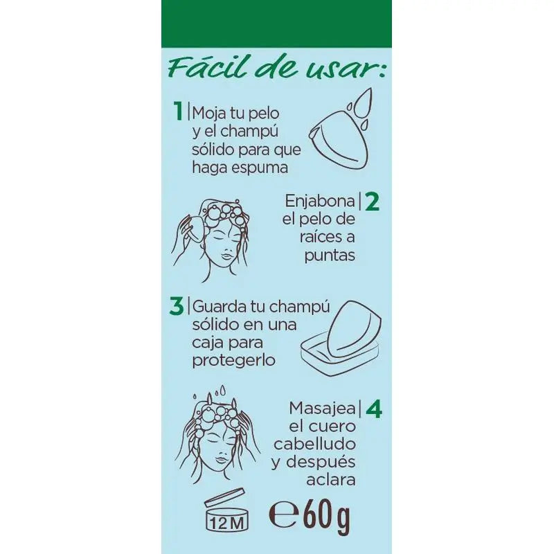Garnier Original Remedies Solid Shampooing - Coconut & Aloe Vera Organic Pour cheveux normaux, racines grasses