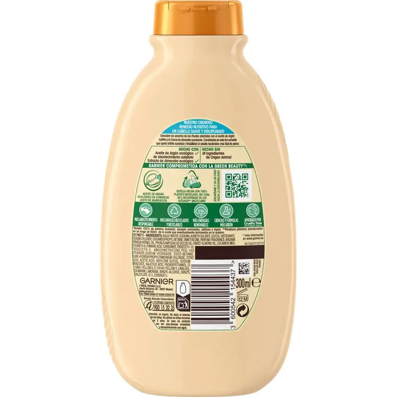 Garnier Original Remedies Argan Elixir Creamy Nourishing Shampooing Sans Silicone Pour Cheveux Très Secs et Brillants 300 Ml
