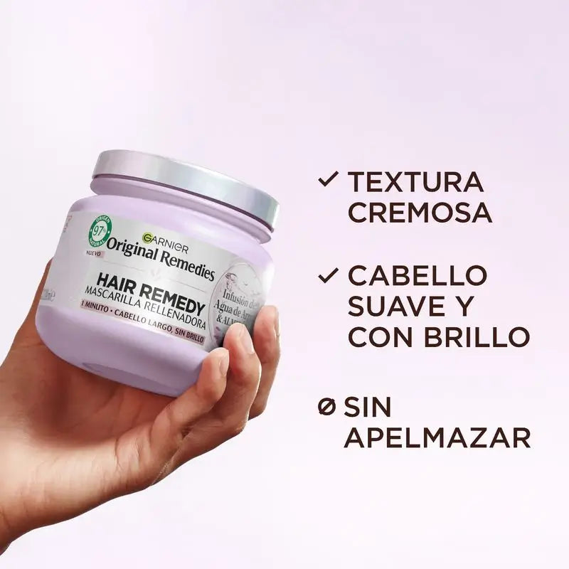 Garnier Original Remedies Rice Water Infused Replenishing Mask for Long, Dull Hair (masque régénérant à l'eau de riz pour les cheveux longs et ternes)