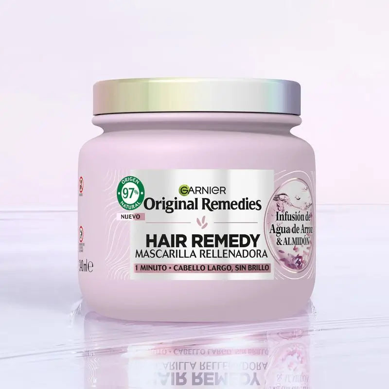 Garnier Original Remedies Rice Water Infused Replenishing Mask for Long, Dull Hair (masque régénérant à l'eau de riz pour les cheveux longs et ternes)
