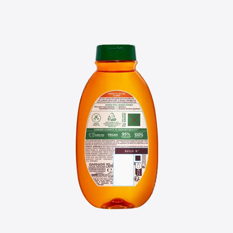 Garnier Original Remedies Shampooing Ultra Doux 2 En 1 Hypoallergénique Abricot , 250 ml