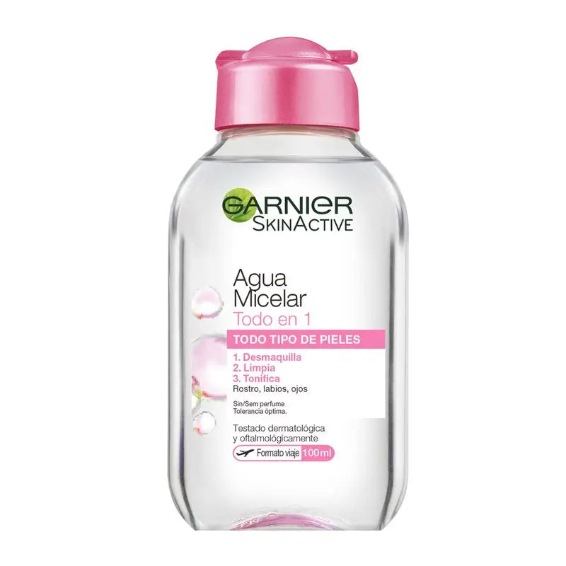 Garnier Skin Active Classic Eau Micellaire Format Voyage Pour Peau Normale Tout En Un - 100 Ml