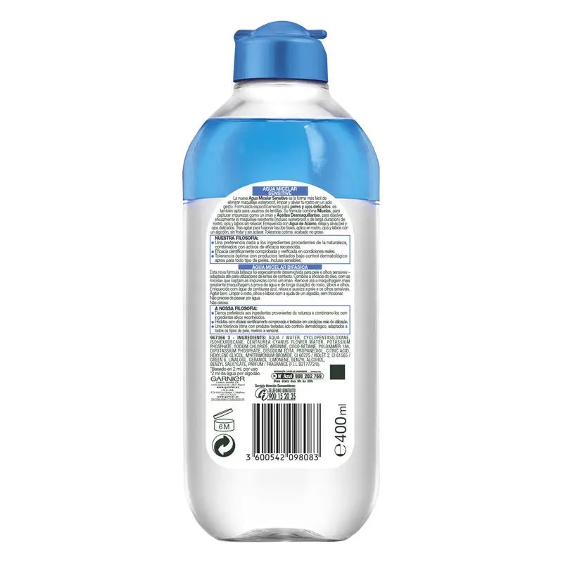 Garnier Skin Active Sensitive Eau micellaire pour peau sensible - 400 ml