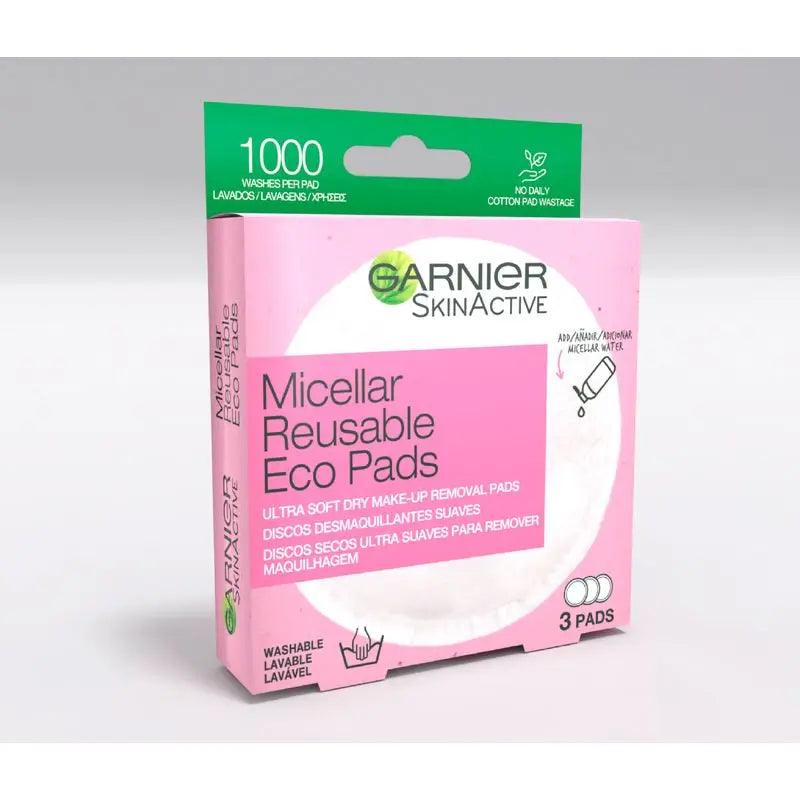 Disques démaquillants réutilisables en microfibre Garnier Skin Active