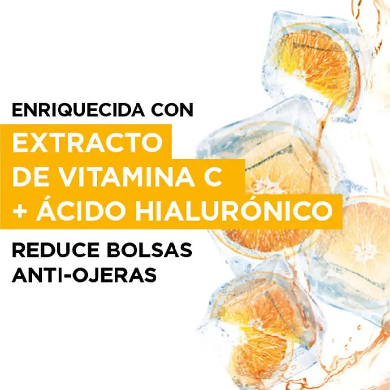 Garnier Skin Active Mask Tissue Eye Contour Anti-Fatigue & Anti-Cernes Avec Acide Hyaluronique et Extrait d'Orange