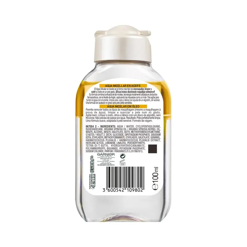 Eau micellaire à l'huile Garnier Skinactive, 100 ml