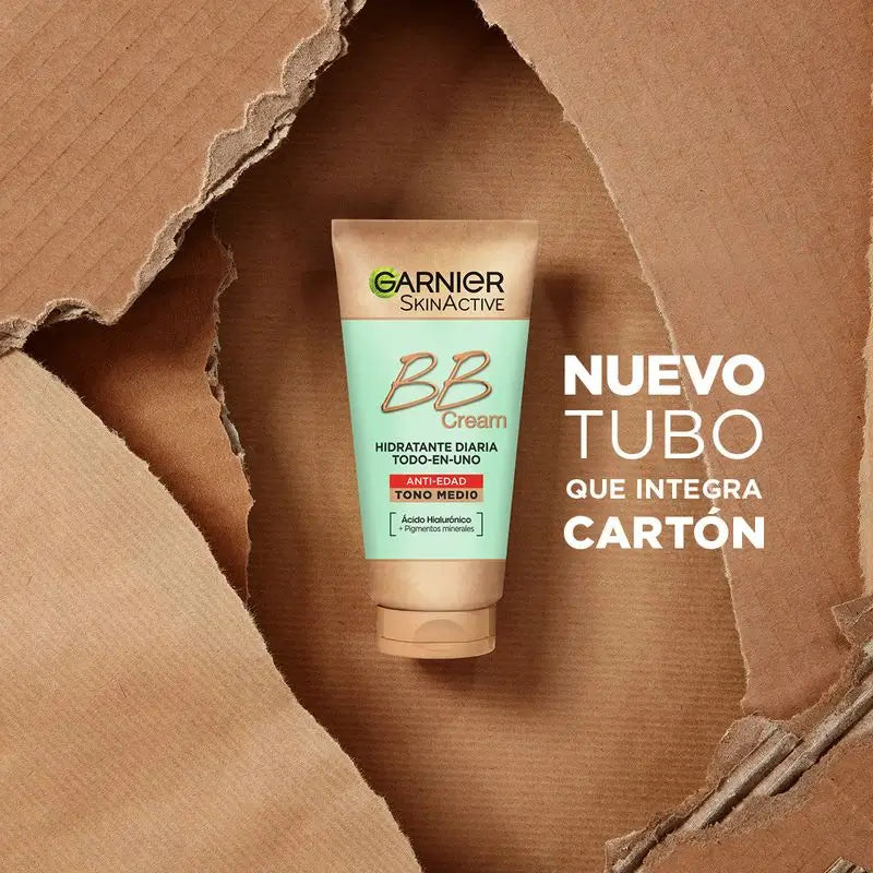 Garnier Skinactive Bb Cream Anti Age Medium Tone. Hydratant Tout-en-Un Avec Couleur Spf15, 50Ml
