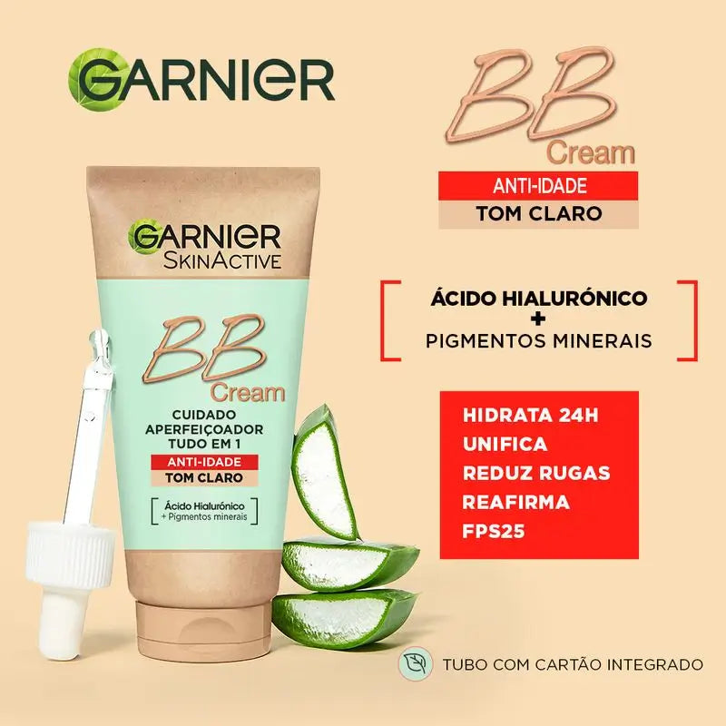 Garnier Skinactive Bb Cream Anti Age Medium Tone. Hydratant Tout-en-Un Avec Couleur Spf15, 50Ml