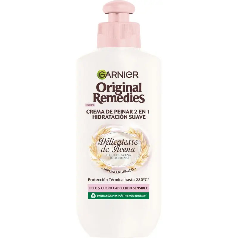 Garnier Ultra Doux 2 In 1 Gentle Moisturising Styling Cream, 200 ml