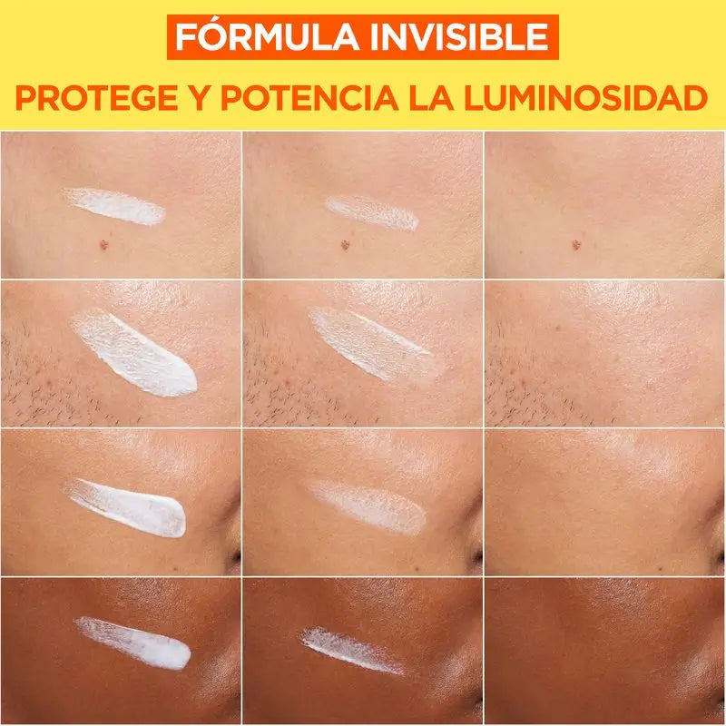 Garnier Vitamine C Invisible Anti-Uv Fluide Quotidien Anti-Taches Fps50+, 40 Ml