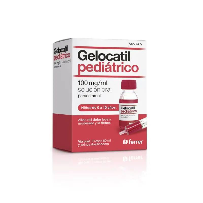Gelocatil Pediatric Oral Solution Bottle 100 mg/ml 60 ml
