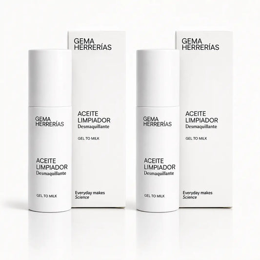 Gema Herrerías Gel to Milk Cleansing and Make-up Remover Oil ,2x150 ml