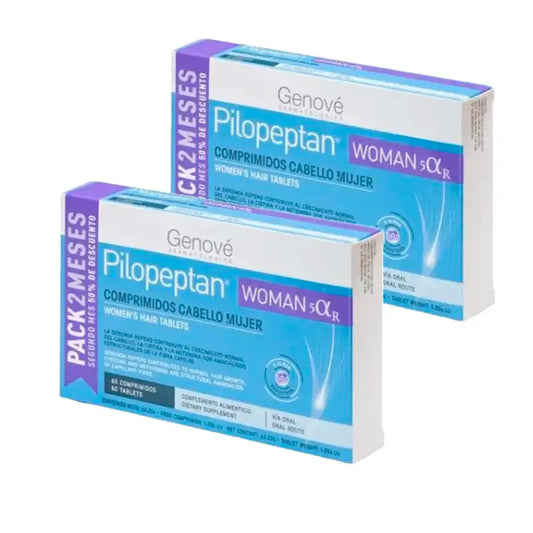 Genové Pilopeptan Femme 5 Alpha R, Boîte 2 x 60 comprimés