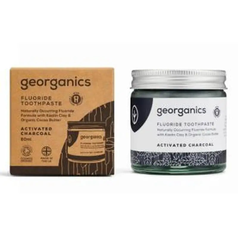 Georganics Activated Carbon Fluor Toothpaste 60Ml.