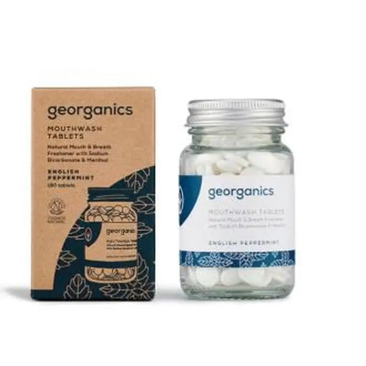 Georganics Mouthwash Mint 180Tabs.