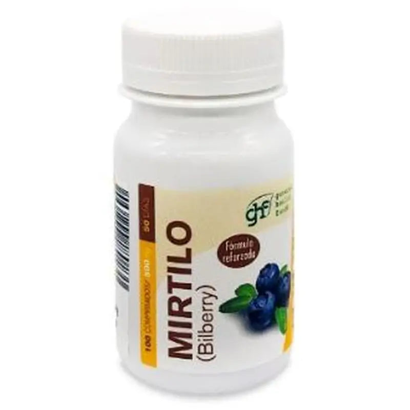 Ghf Bilberry 500Mg. 100 Tablets