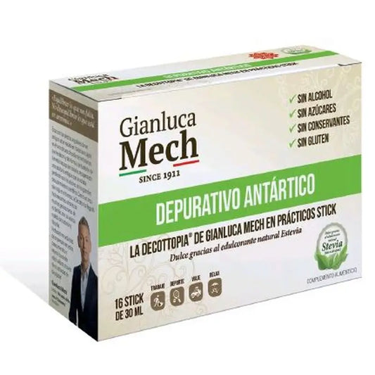 Gianluca Depurative Antarctic Stevia , 16 sticks of 30 ml
