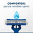 Gillette Blue3 Smooth 8+4 Rasoirs jetables pour hommes Tête pivotante 40° et bande lubrifiante, 12 pcs.