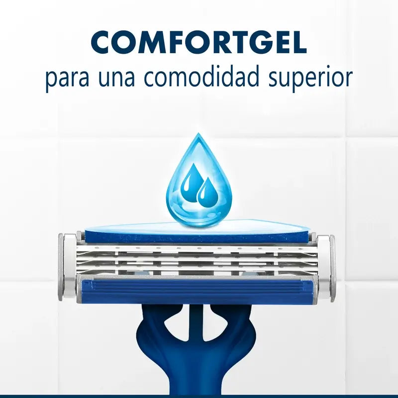 Gillette Blue3 Smooth Rasoirs jetables pour hommes, 5 pcs.