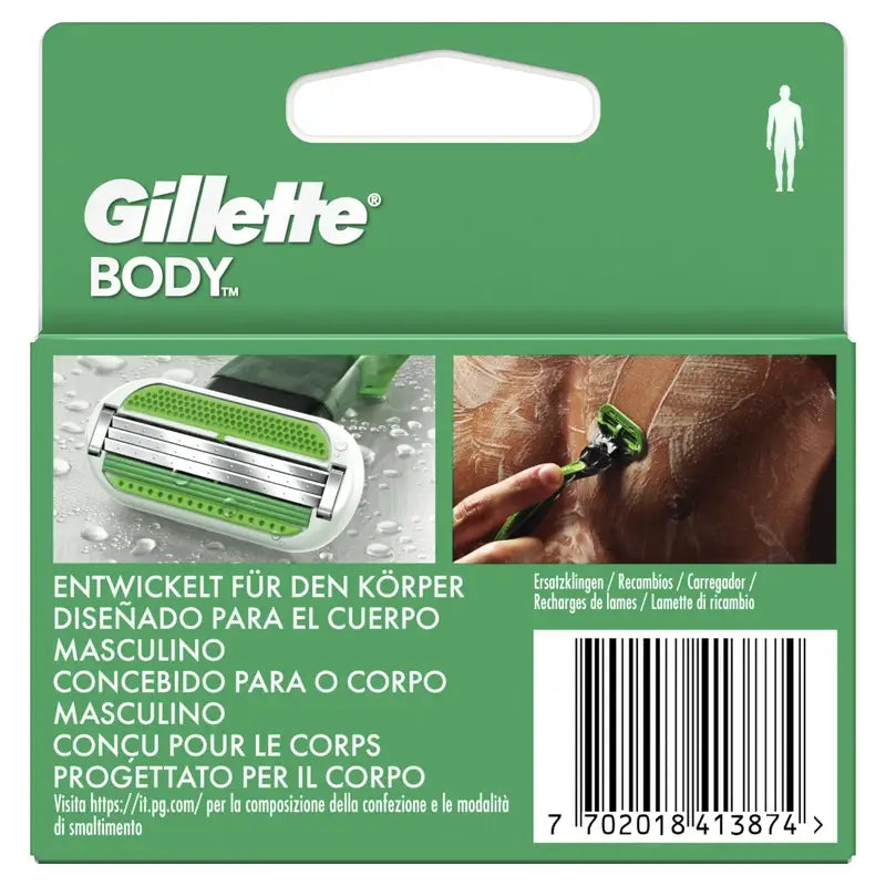 Recharges pour rasoir de corps Gillette, 2 pièces