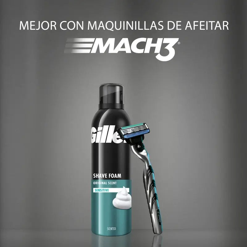 Mousse à raser pour hommes Gillette Classic, 200 ml