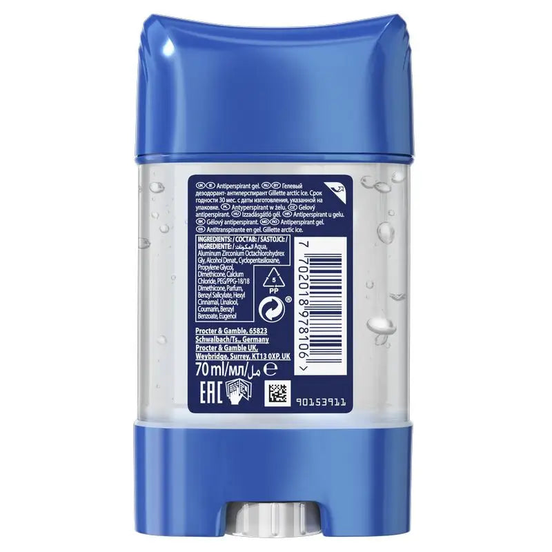 Gillette Clear Deodorant Clear Anti-Perspirant Gel Arctic Ice 70Ml
