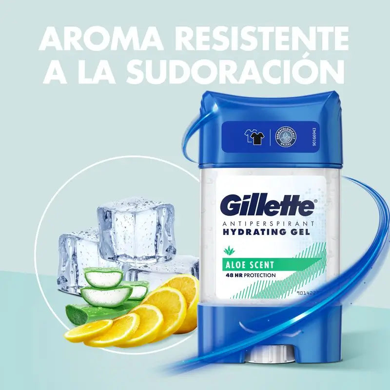 Gillette Déodorant Hydra Gel Anti Transpiration Aloe 70Ml