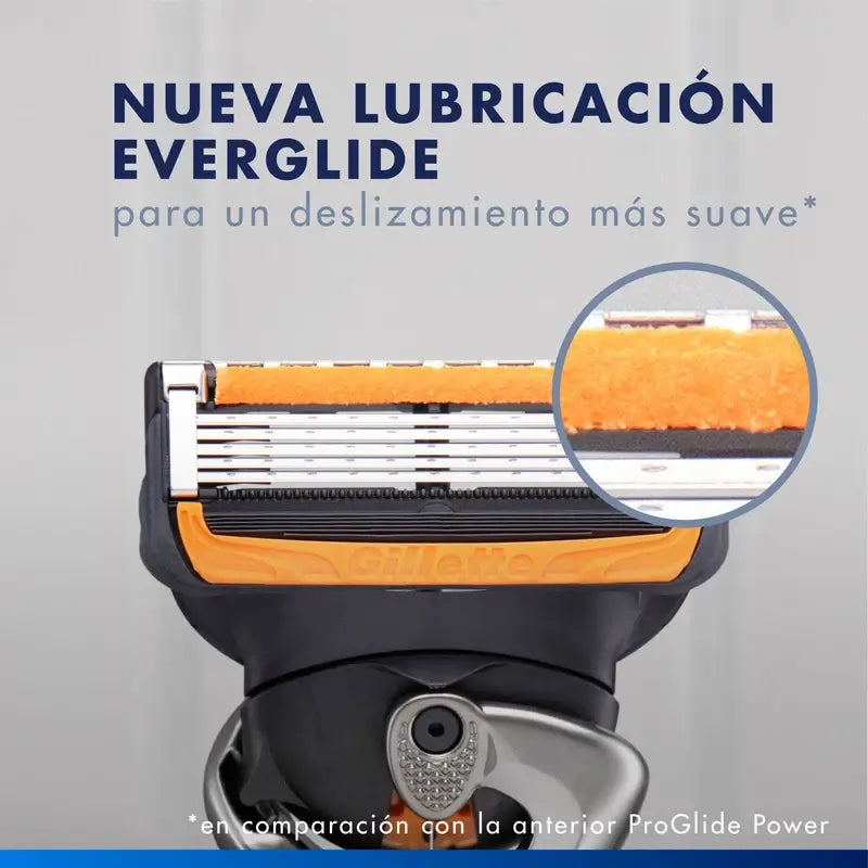 Rasoir Gillette Proglide Power 1, 2 recharges