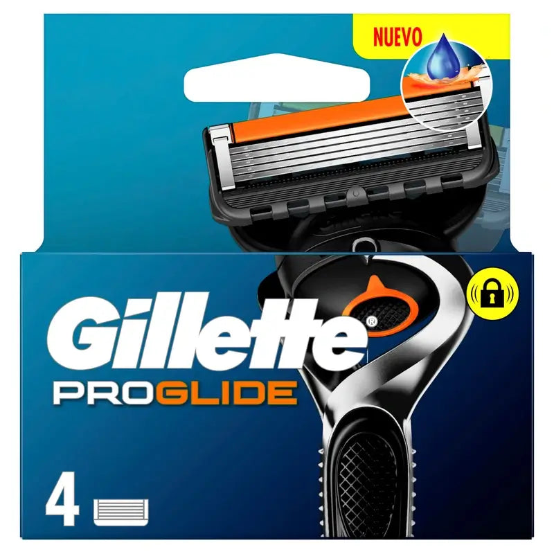 Recharges de rasoir pour hommes Gillette Proglide, 4 pièces