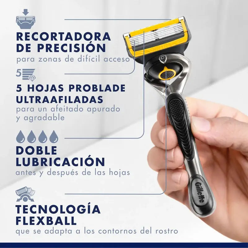 Recharges de rasoir pour hommes Gillette Proshield, 4 pièces