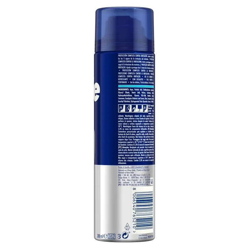 Gel de rasage rafraîchissant à l'eucalyptus pour hommes Gillette Series, 200 ml