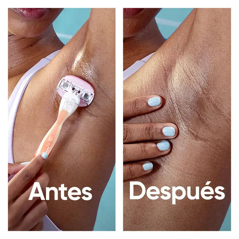 Rasoir épilatoire pour femmes Gillette Venus Comfortglide Spa Breeze, 1 manche + 3 recharges