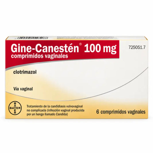 Gine-Canesten 100 mg, 6 comprimés vaginaux