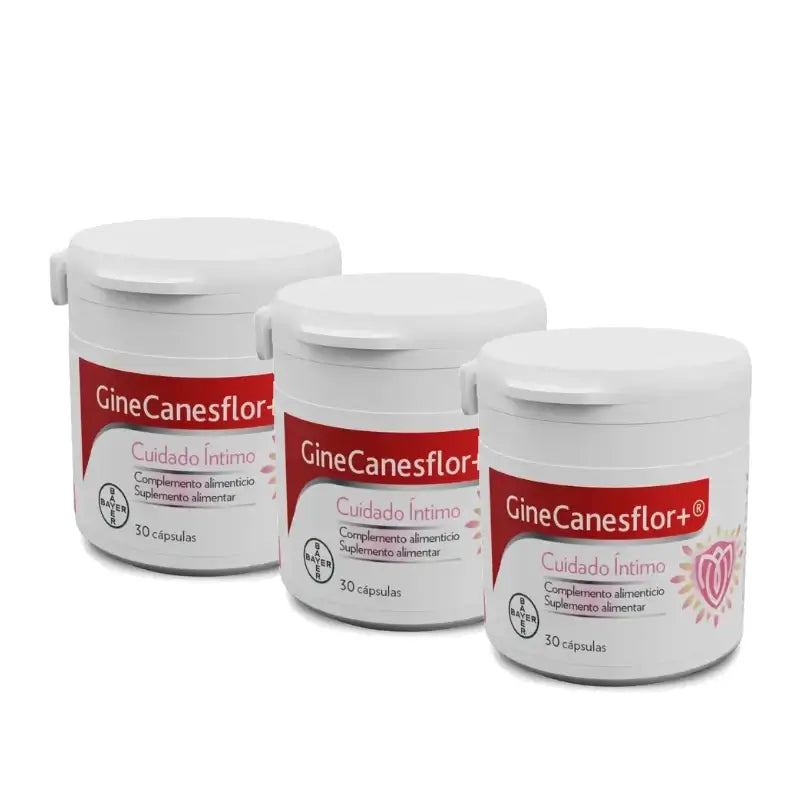 Gine-Canestén Ginecanesflor+, lot de 3 x 30 gélules