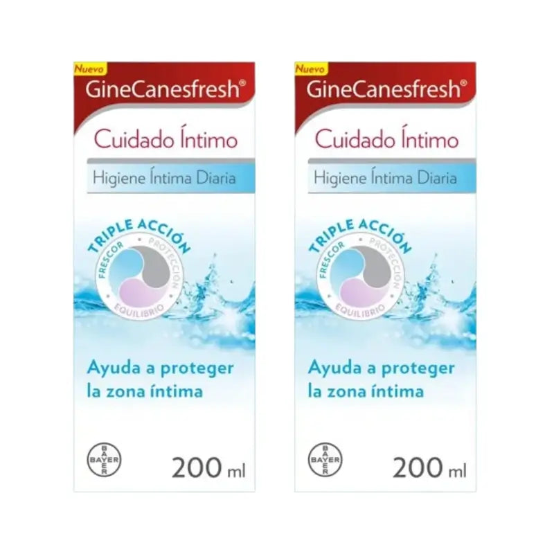 Ginescanes GineCanesfresh Intimate Care Gel, 2X200 Ml