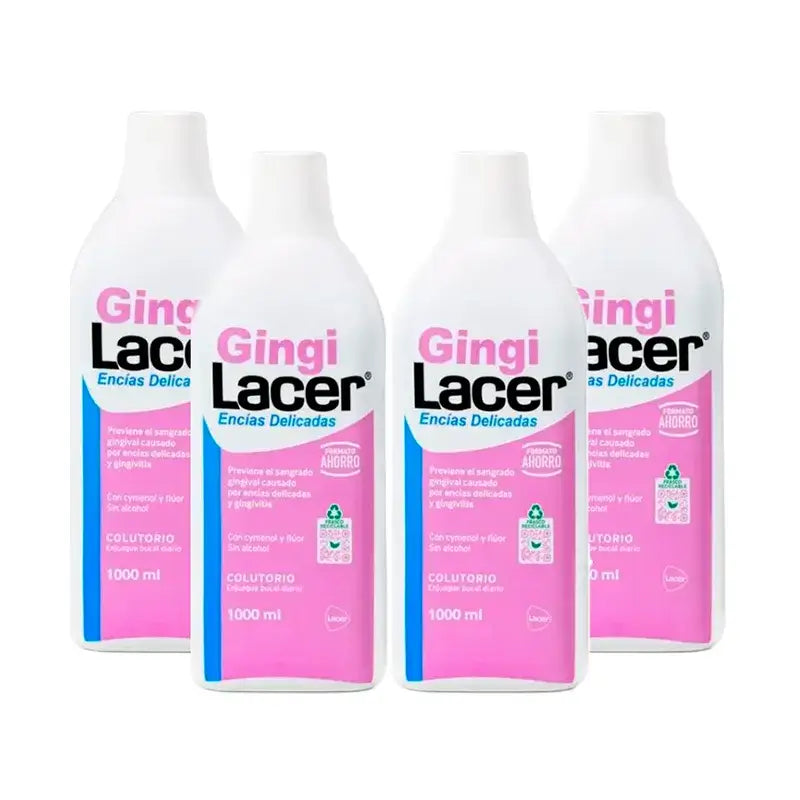 Rince-bouche Gingilacer, paquet de 4 x 1000 ml