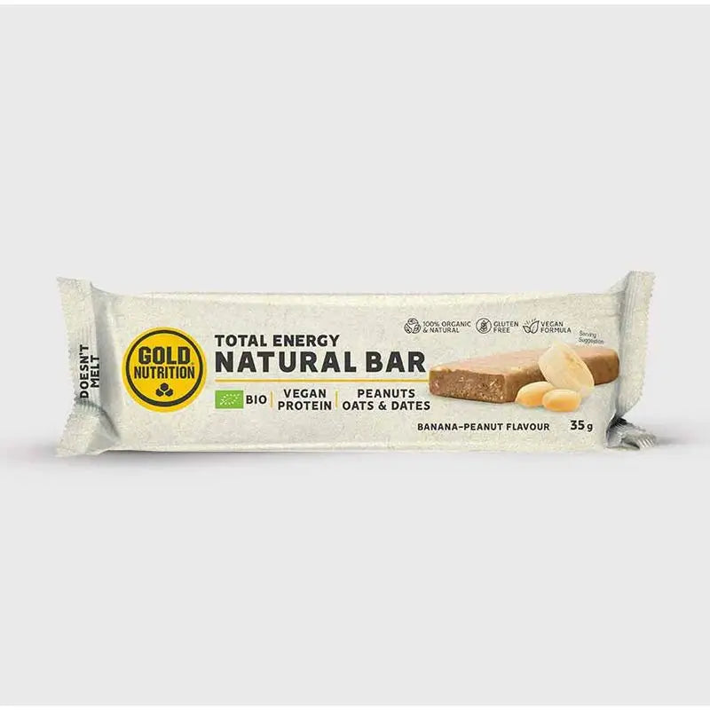 Gold Nutrition Natural Bar Barritas Banane-Cacahuète 15Uds. Bio