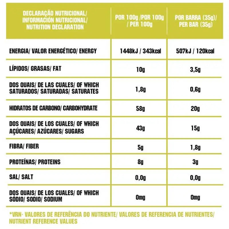 Gold Nutrition Natural Bar Barritas Citron-Cajou 15Uds. Bio
