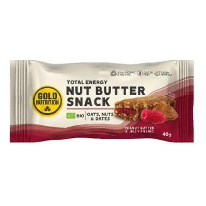Gold Nutrition Nut Butter Snack Peanut-Jelly 15 pcs. Bio